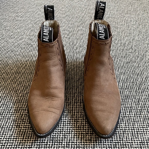 Alamos Authentic Mexican Ankle Cowboy Boots - Picture 2 of 7